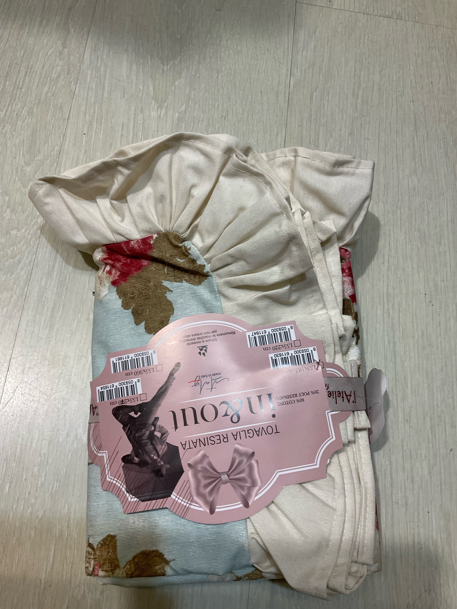 Tovaglia cerata fantasia fiori celestina