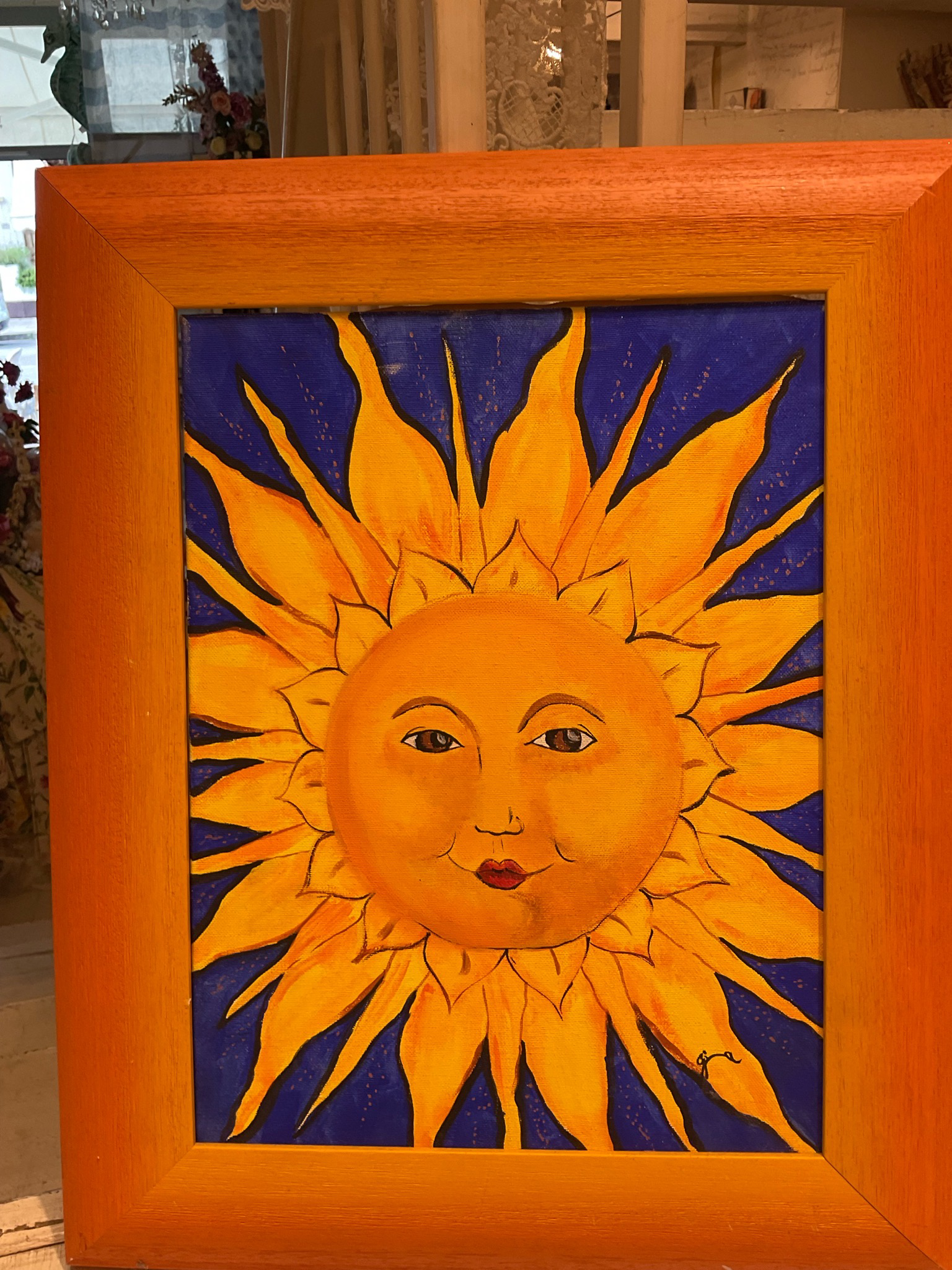 Tela dipinta a mano sole