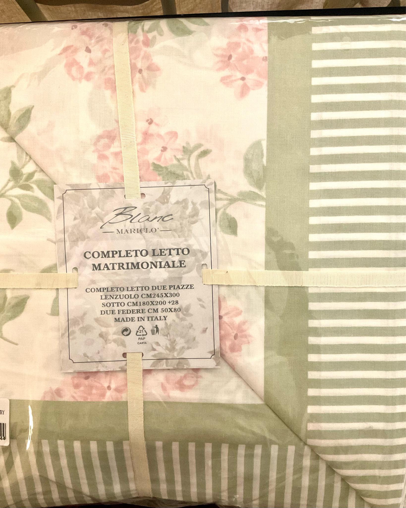 Lenzuola matrimoniale Blooming Poetry