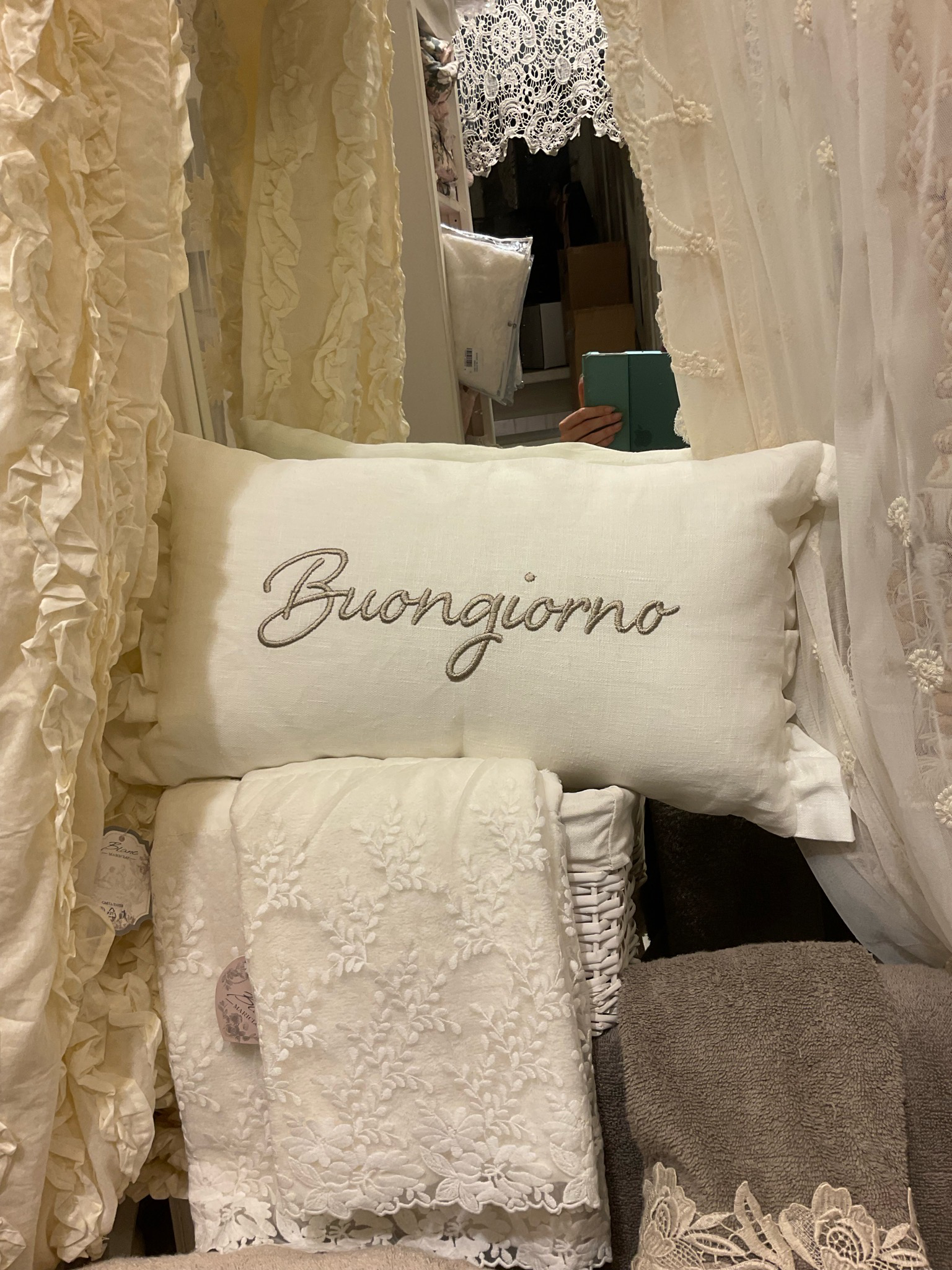 Cuscino Buongiorno e Buonanotte