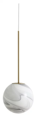 Nordal - FAUNA pendel lampe M, m. guld top