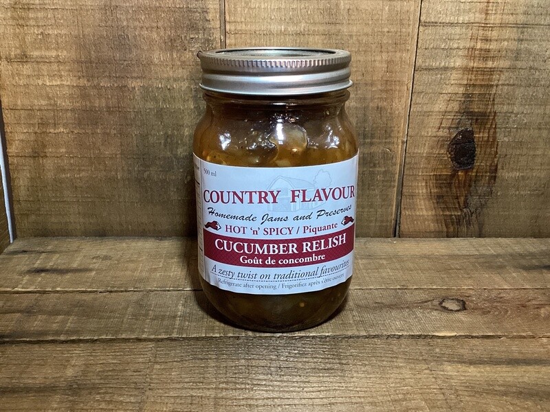 Country Flavour - Hot Cucumber Relish 500ml