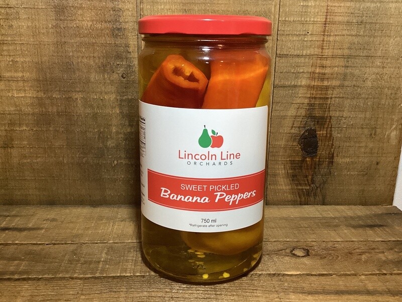 Sweet Pickled Banana Peppers  - 750ml