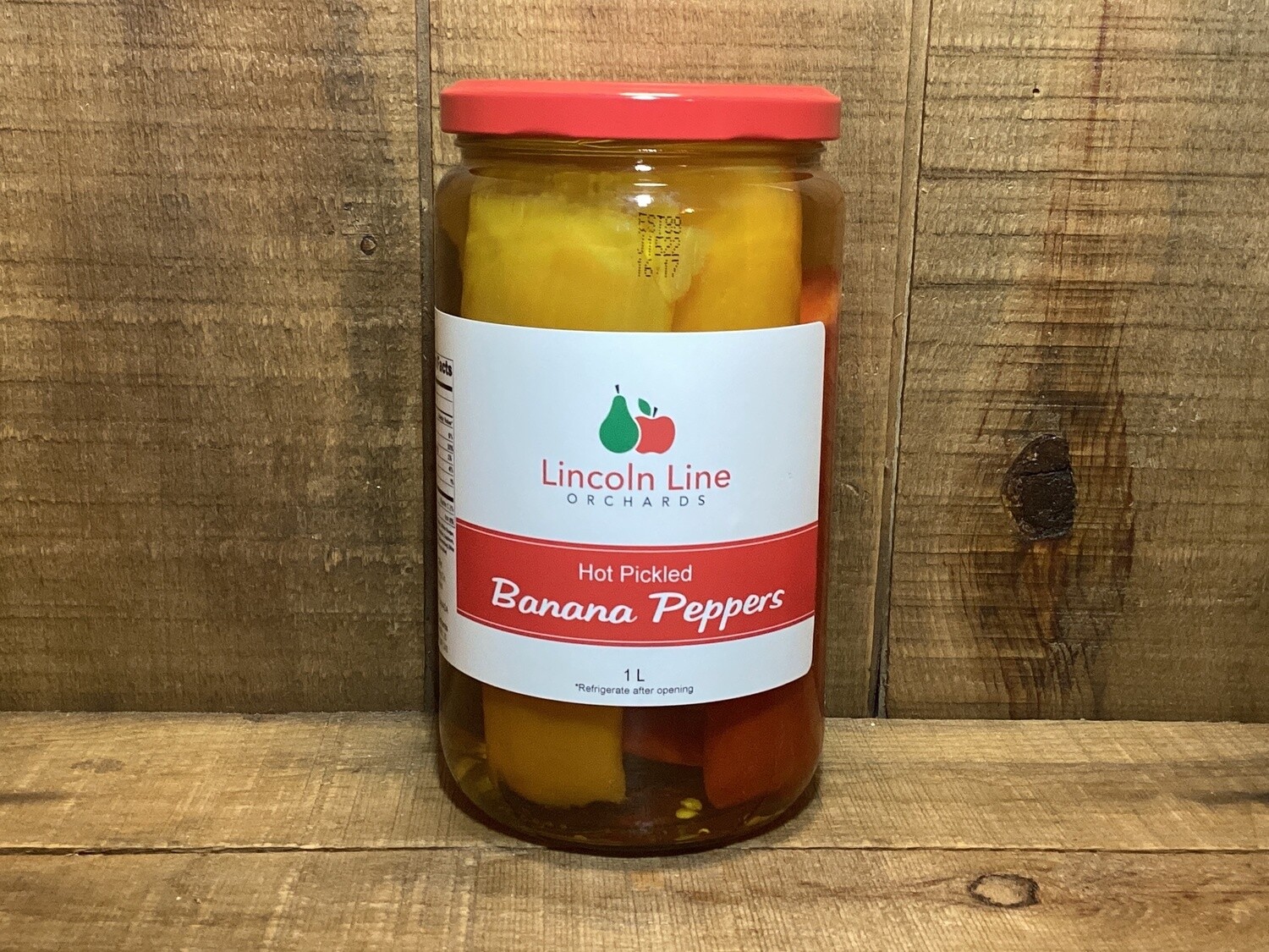 Hot Pickled Banana Peppers - 750ml