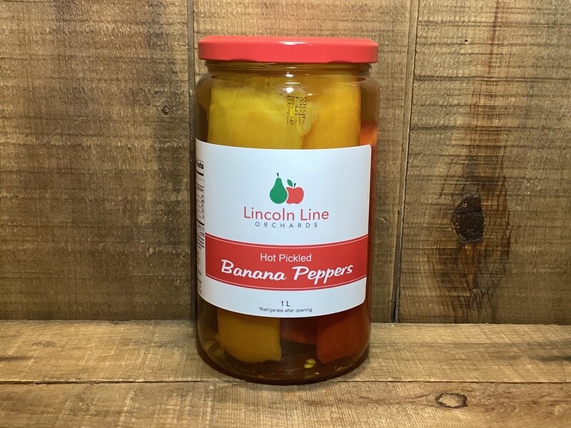 Hot Pickled Banana Peppers - 750ml