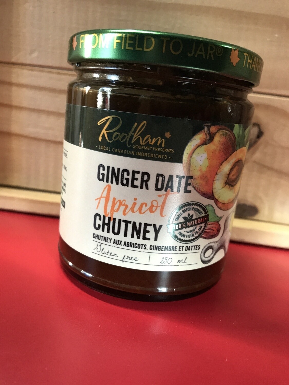 Rootham - Ginger Date Apricot Chutney 250ml