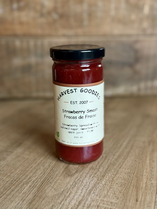 Harvest Goodies - NO SUGAR ADDED - Strawberry Smash Jam - 250ml