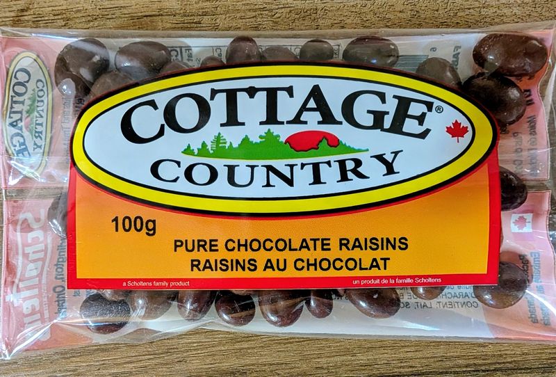 Cottage Country - Pure Chocolate Raisins - 100g
