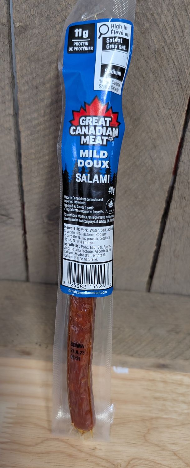 Great Canadian Meat - Mild Salami - 40g