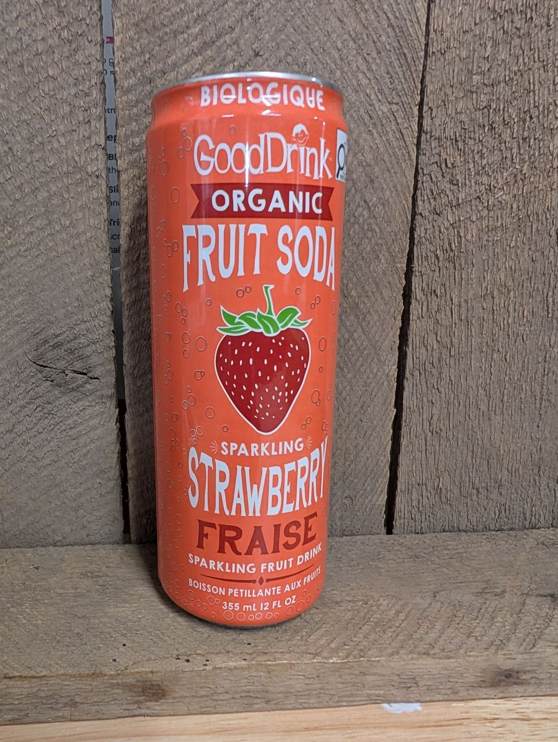 Good Drink - Sparkling Strawberry Fruit Soda - 355ml