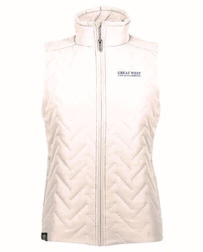 White Quilted Vest