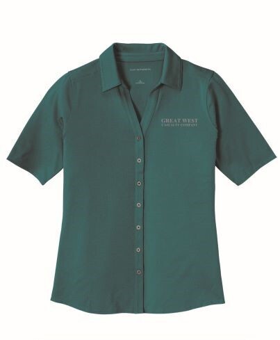 Ladies Port Authority Dark Teal Stretch Top