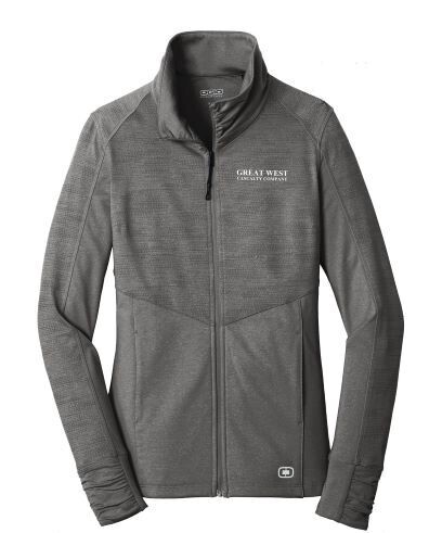 Ladies OGIO Grey Full Zip Jacket