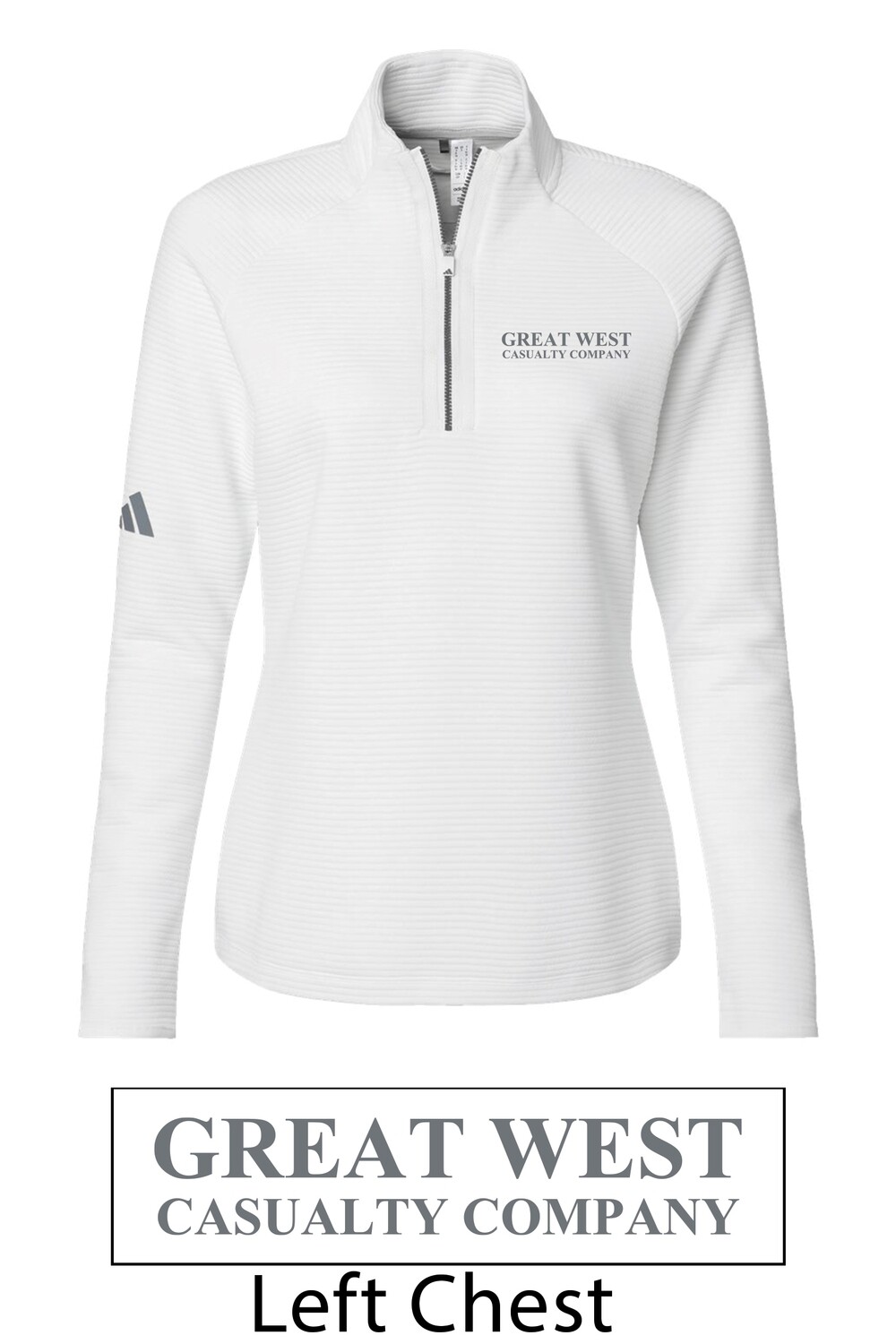 Adidas White Spacer Pullover