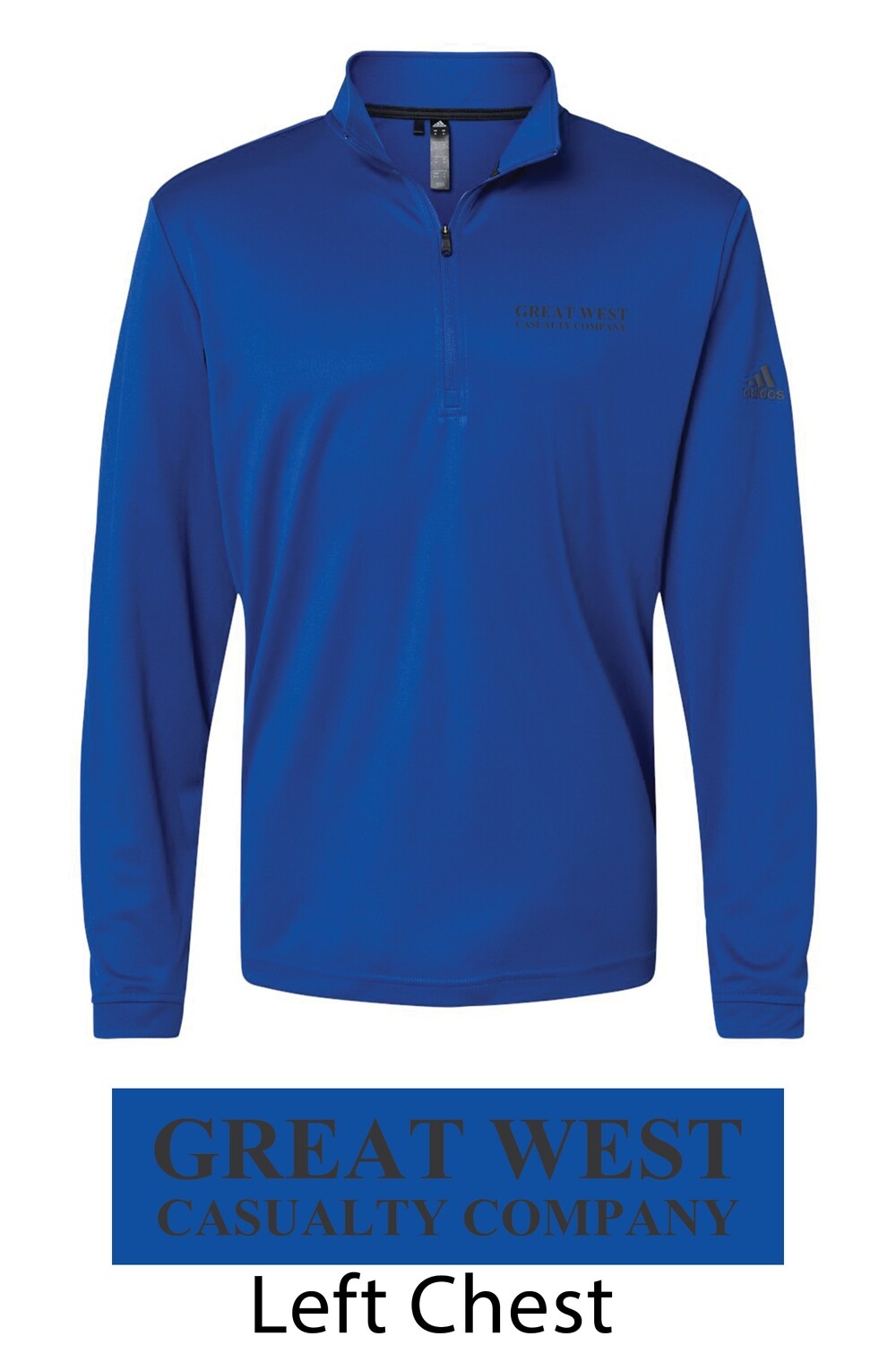 Adidas Royal Blue 1/4 Zip