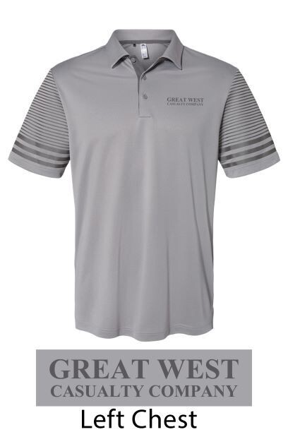 Adidas Striped Sleeve Polo