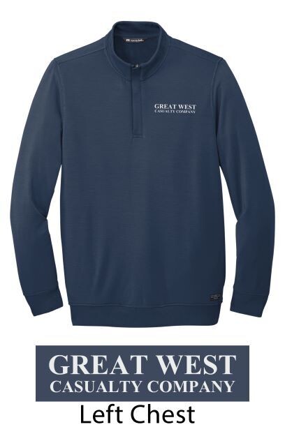 Travis Mathew Blue 1/4 Zip Pullover