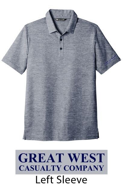 Travis Mathew Blue Nights Heather Oceanside Polo