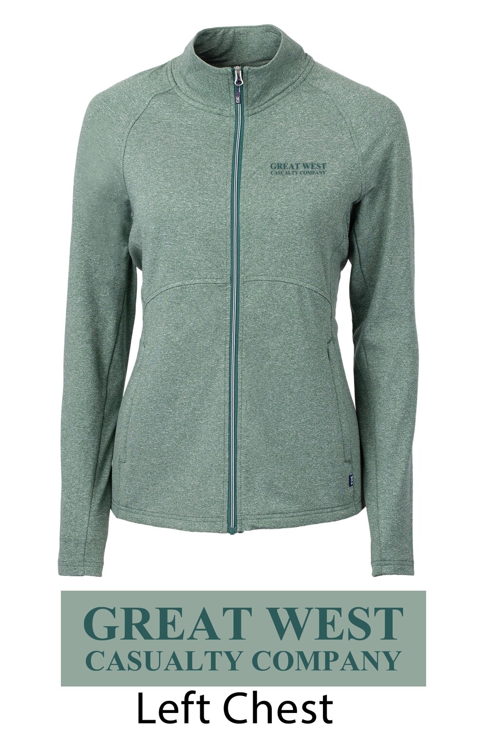 Ladies Cutter &amp; Buck Heather Green Jacket
