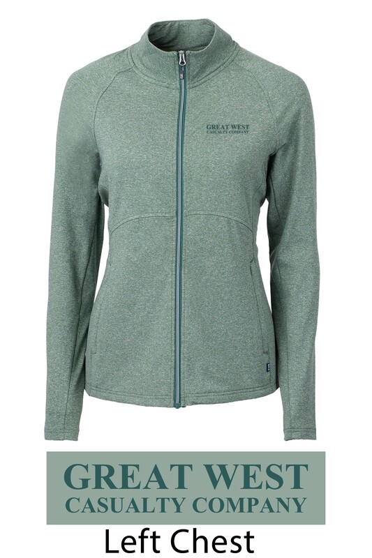 Ladies Cutter &amp; Buck Heather Green Jacket