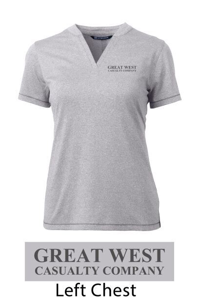 Cutter &amp; Buck Grey Heathered Polo