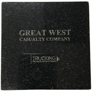 Great West Granite Coaster Set - Engraved
