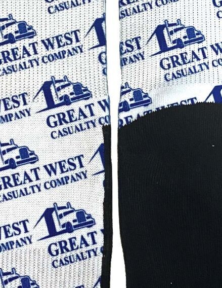 White GWCC Trucks Socks