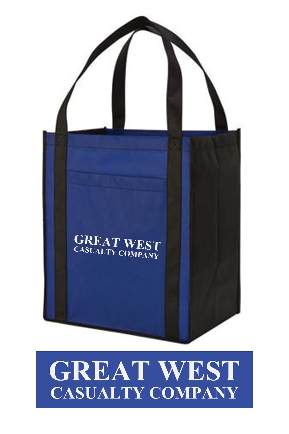 GWCC Blue/Black Grocery Tote Bag