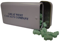 Mint Tin with Truck Shaped Mints