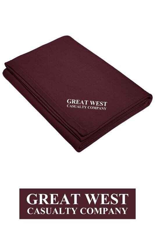 Great West Maroon Fleece Blanket