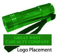 LED Aluminum Flashlights (Green, Blue, Red, Black)
