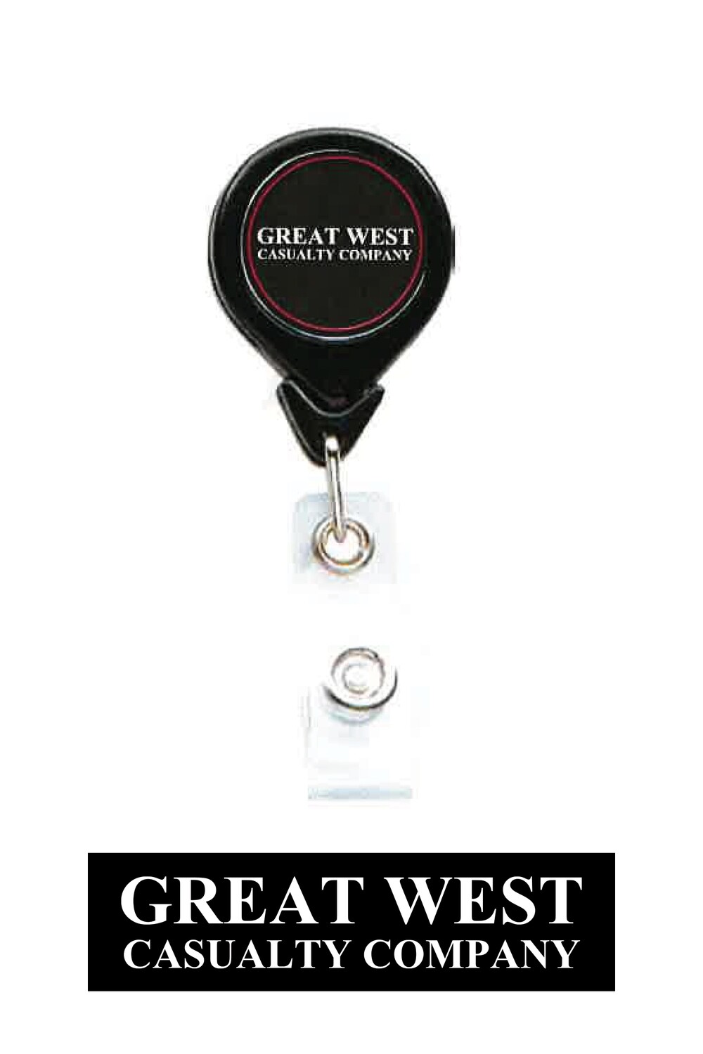 Great West Badge Holder with Clip