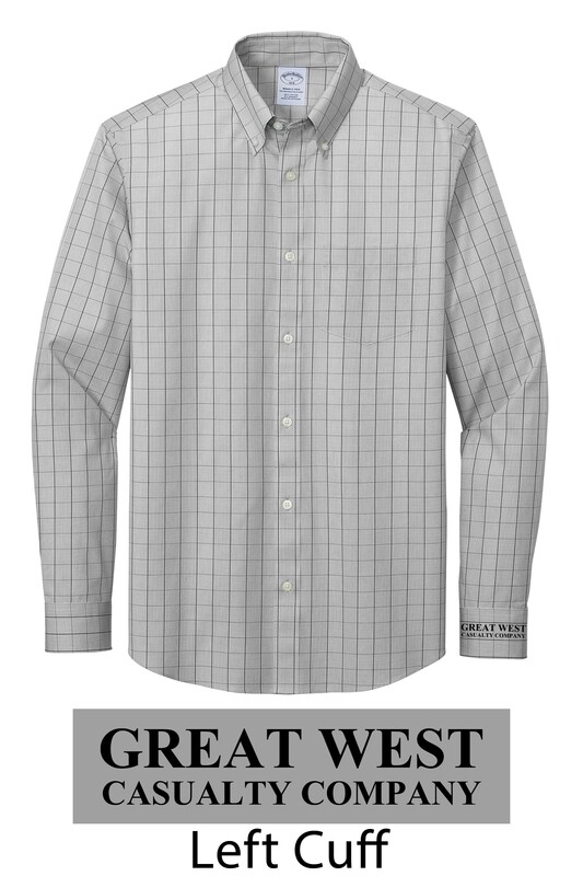 Great West Brook&#39;s Brothers Wrinkle Free Stretch Plaid Long Sleeve