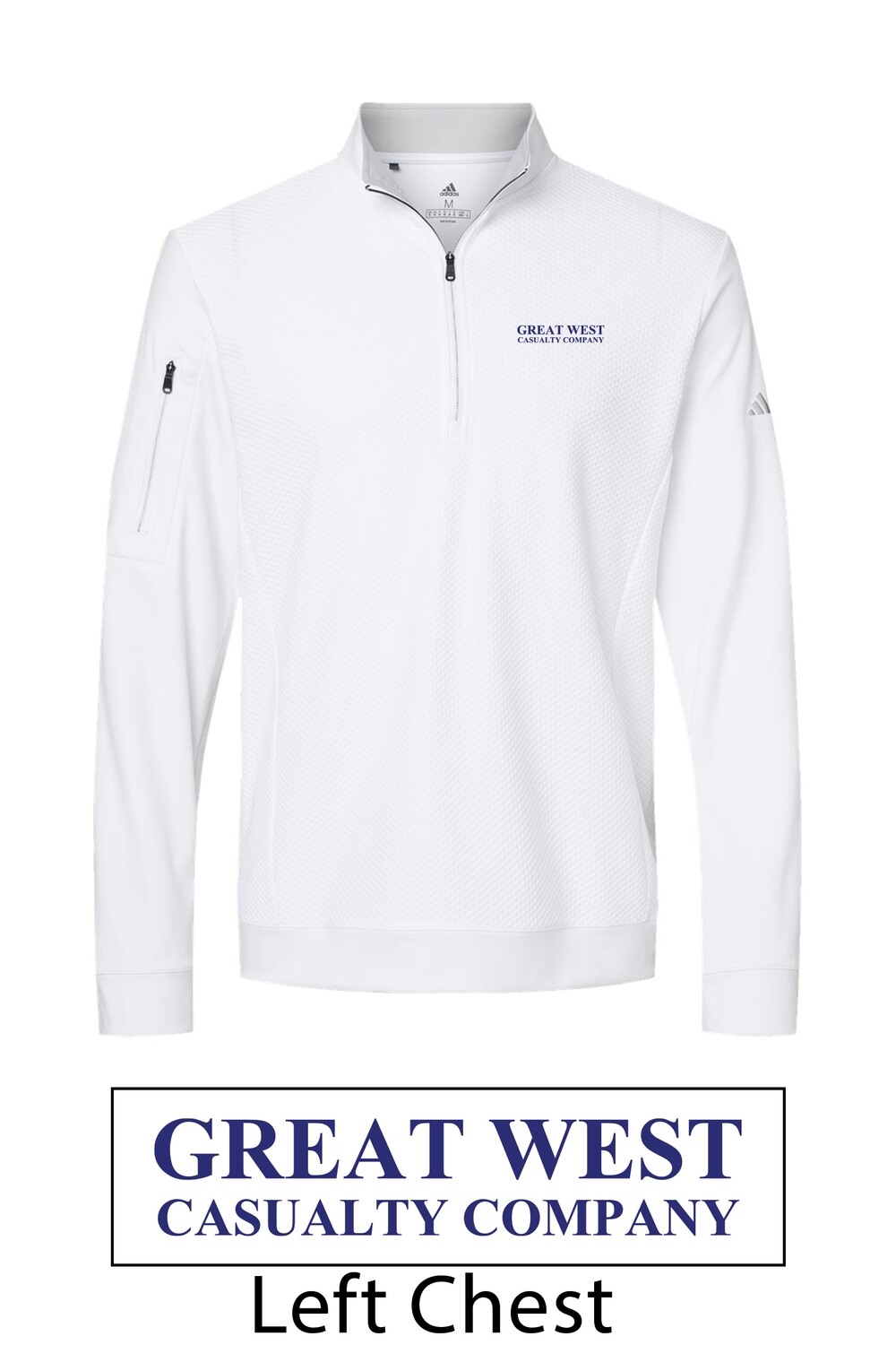 Men&#39;s Adidas Performance Textured 1/4 Zip