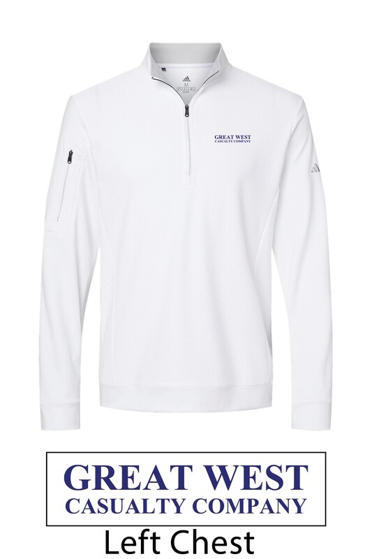 Men&#39;s Adidas Performance Textured 1/4 Zip