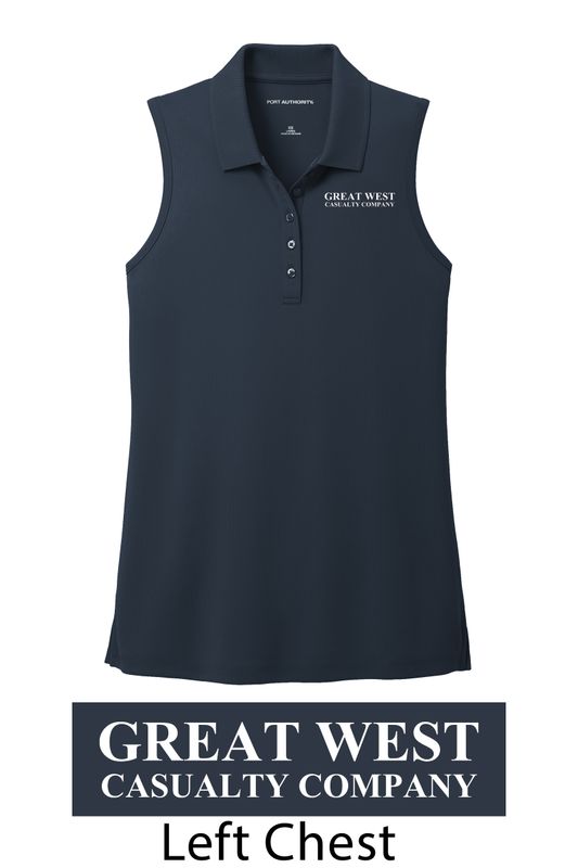 Ladies Port Authority UV Micro-mesh Sleeveless Polo