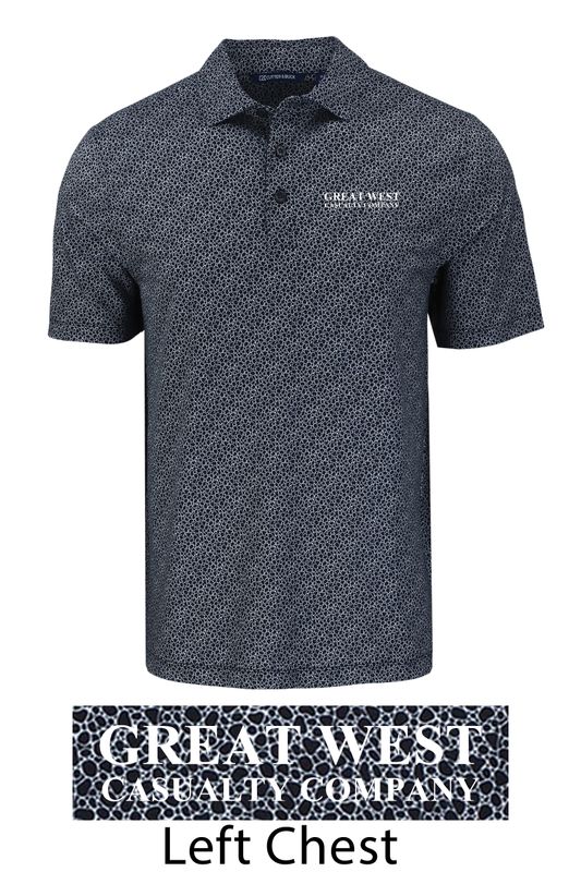 Men&#39;s Cutter &amp; Buck Eco Pebble Print Stretch Polo