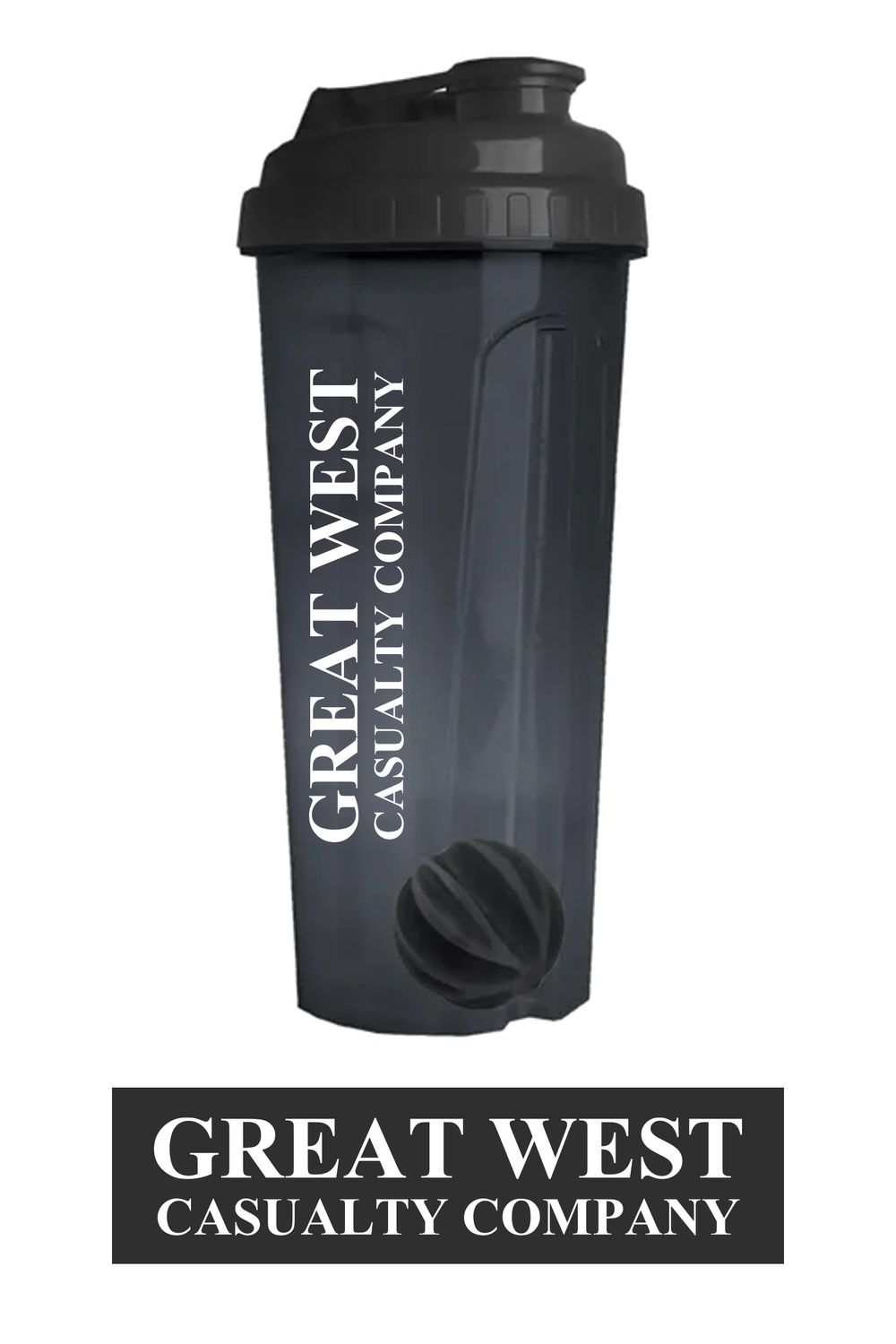 Great West Black Endurance Shaker with Mixing Ball