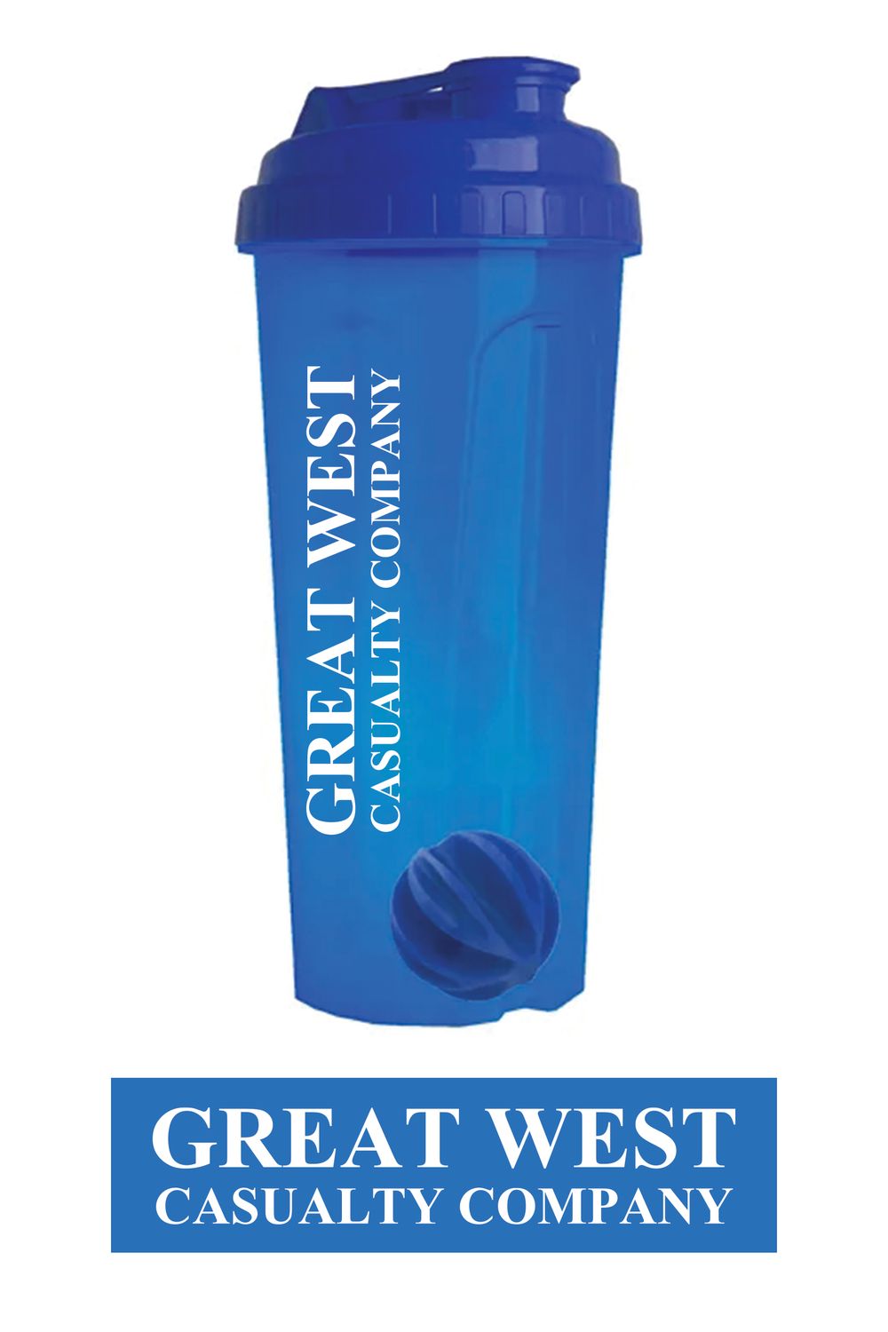 Great West Blue Endurance Shaker with Mixing Ball