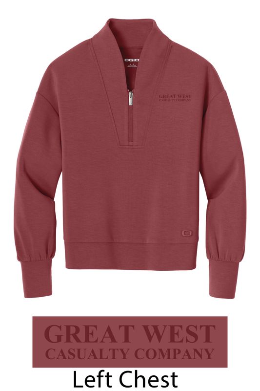 Ladies 1/4 Zip Pullover
