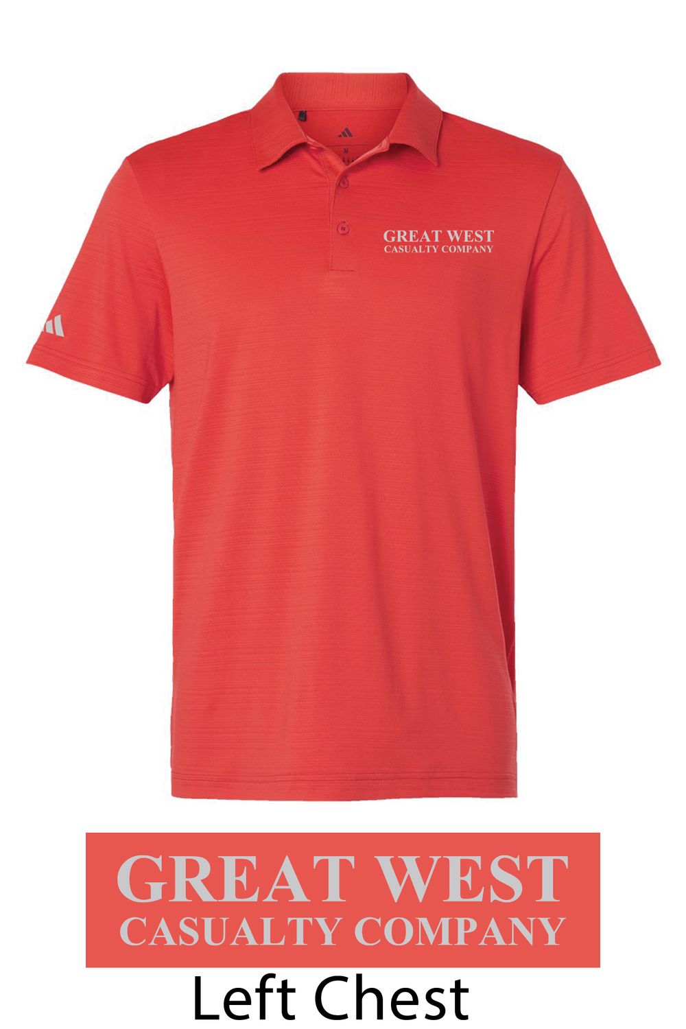 Men&#39;s Adidas Textured Stripe Polo