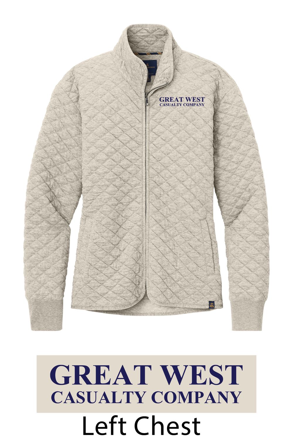 Brooks Brothers Diamond Quilted Full Zip