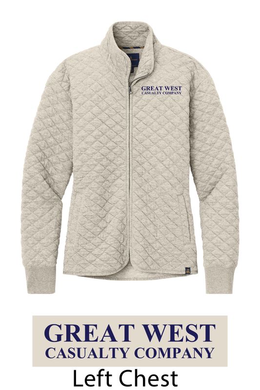 Ladies Brooks Brothers Diamond Quilted Full Zip