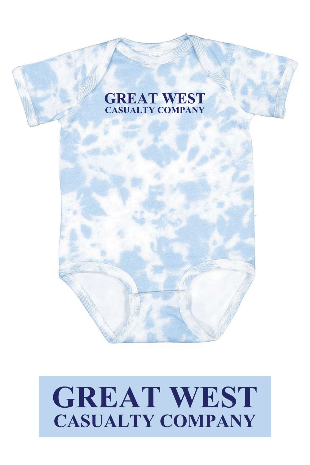 Blue Tie Dye Onesie