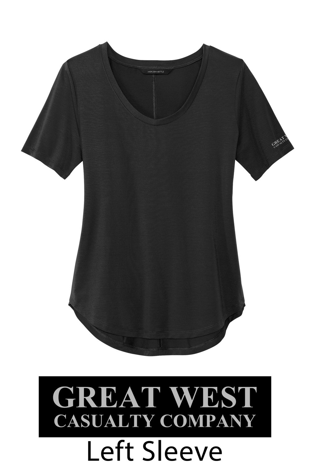 Ladies Mercer+Mettle Scoop Neck Stretch Jersey