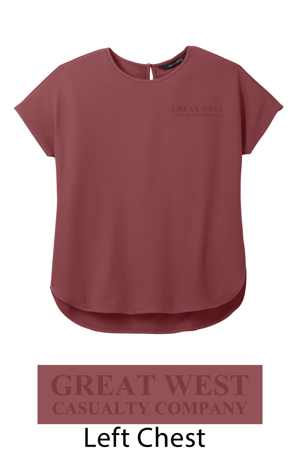 Ladies Mercer+Mettle Stretch Crepe Crew