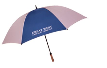 Great West Casualty Company Hole in One Royal/White Umbrellas - SALE