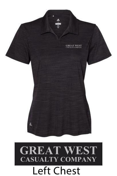 Adidas Black Melange Polo