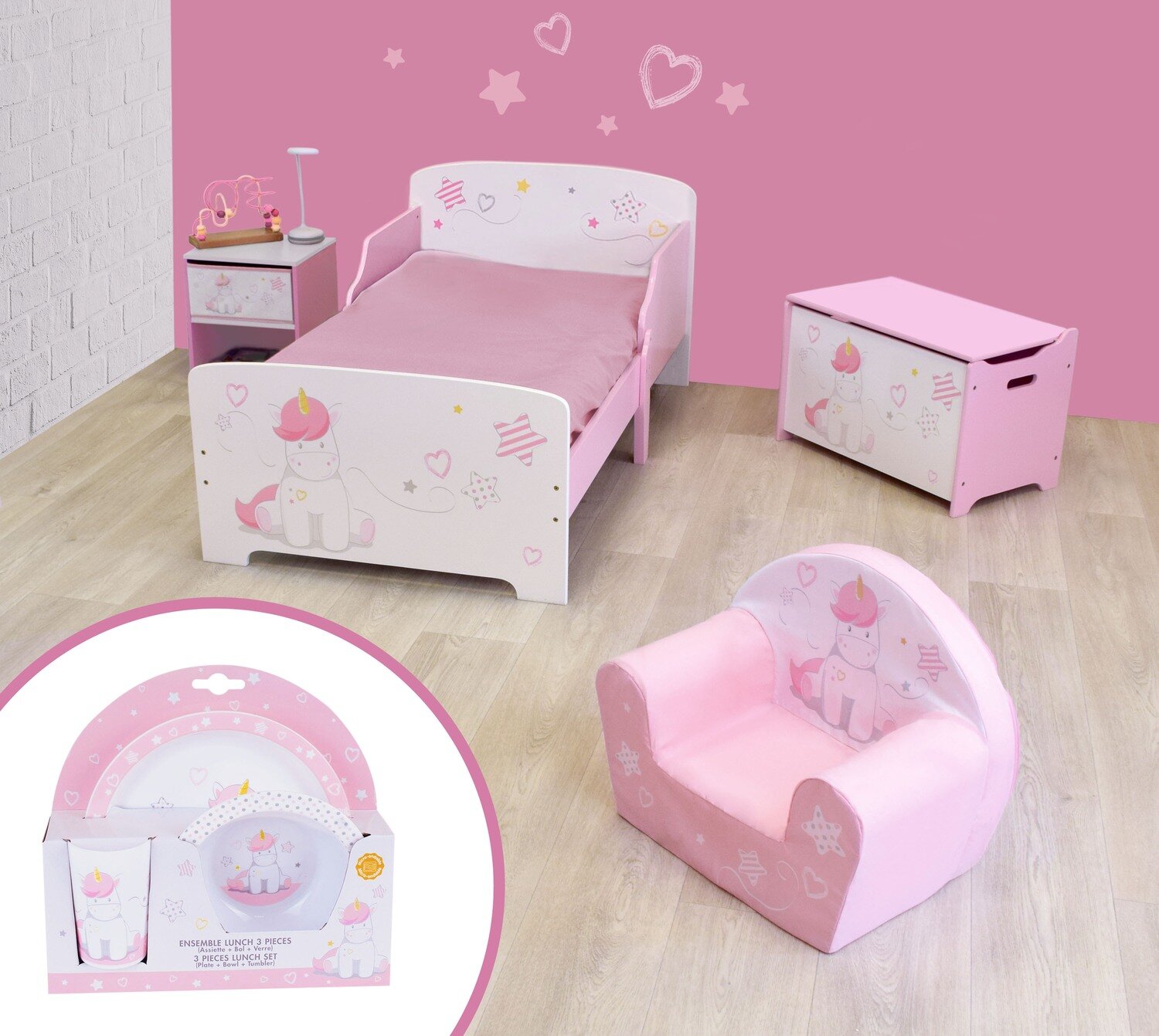 LICORNE - Pack de Chambre Enfant
