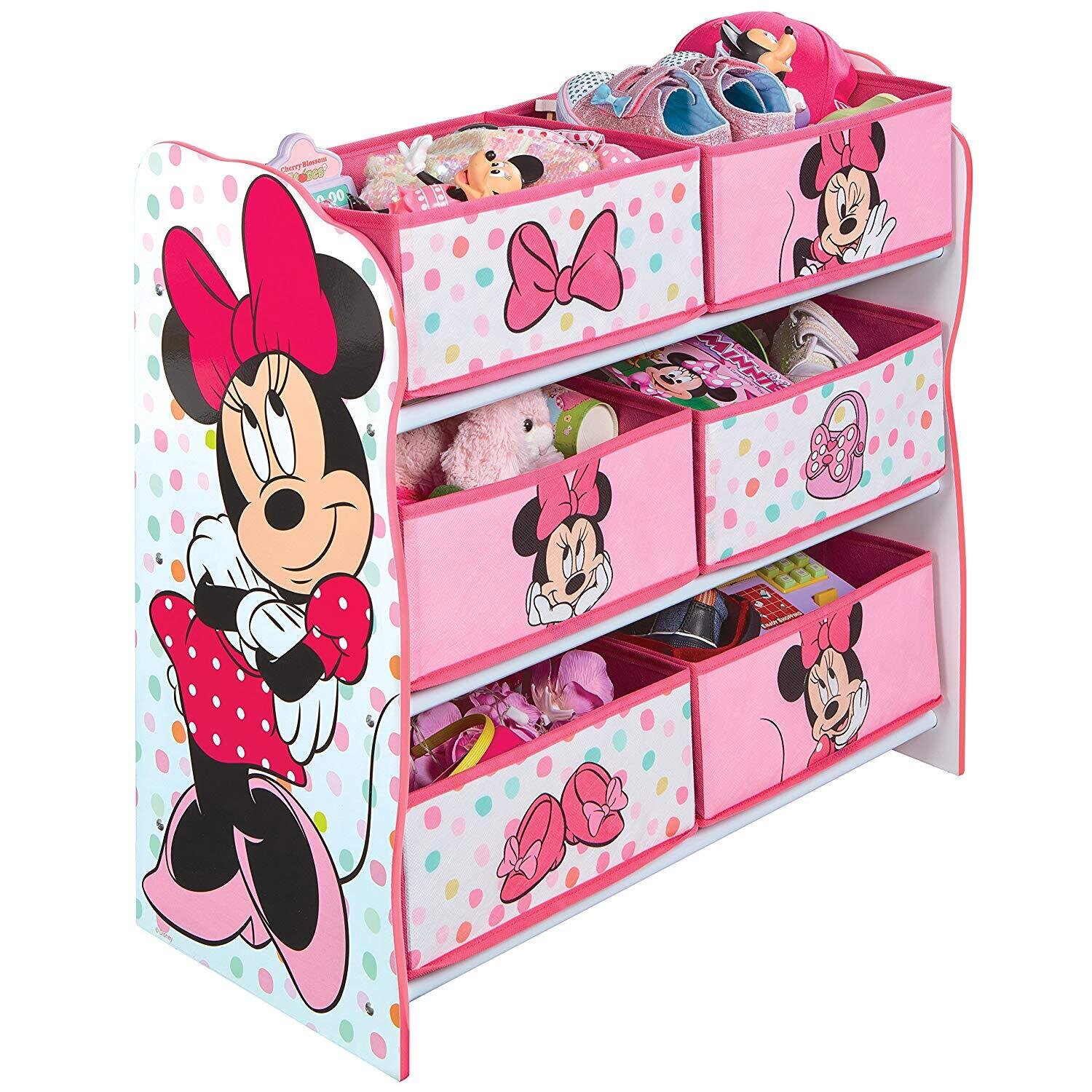 DISNEY MINNIE - Meuble de Rangement 6 corbeilles